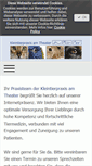 Mobile Screenshot of kleintierpraxis-am-theater.de